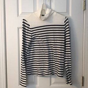 J crew striped turtleneck